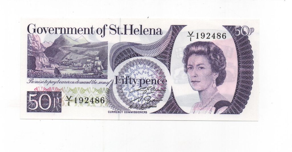 SANTA HELENA DEL AÑO 1979 DE 50 PENCE